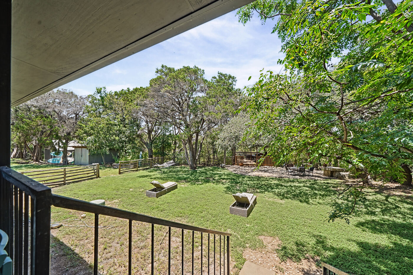 Aerial view of the property